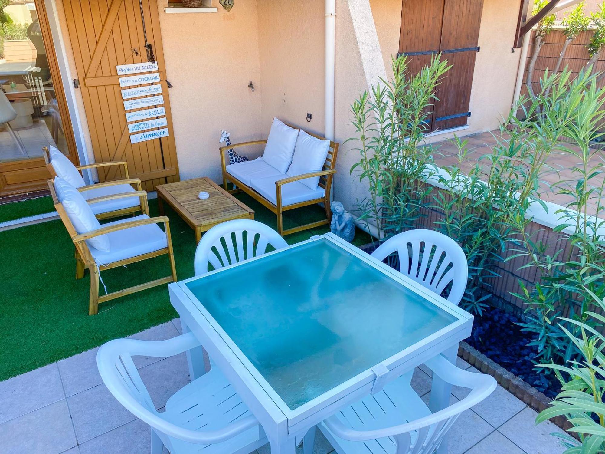 Maison "Douceurs D'Ete " Maison De Vacances Bord De Mer A Vias Plage - 600M De La Plage Et Du Canal Du Midi - Piscine Residentielle, Wifi Fibre, Activites Et Loisirs Buitenkant foto